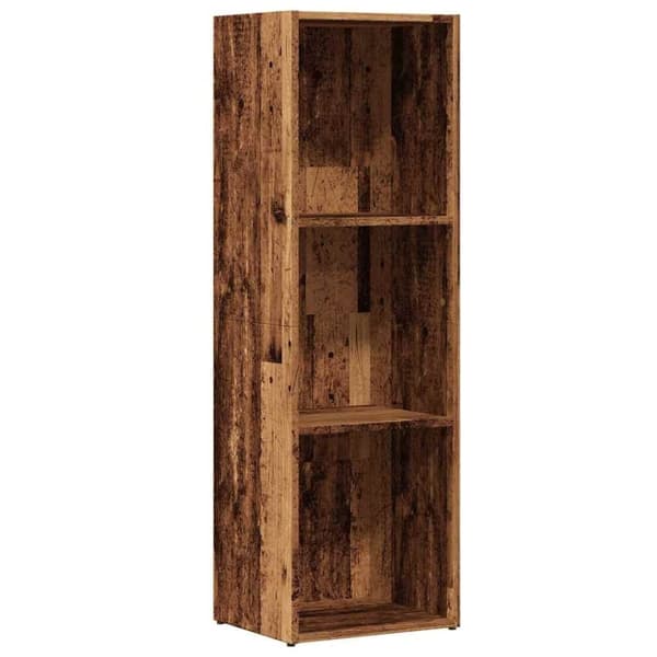 vidaXL Bogskab gammelt træ 36x30x114 cm konstruktionstræ