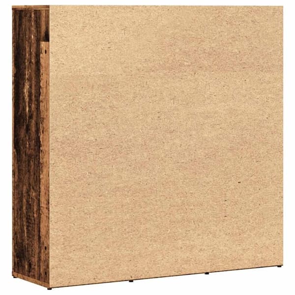 vidaXL Bokhylla åldrat trä 90x28x90 cm konstruerat trä