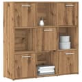 Miniatyrbilde 2 av 11: vidaXL Bokhylle artisan eik 90x28x90 cm konstruert tre