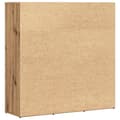 Pikkukuva 8 / 11: vidaXL Kirjahylly artesaani tammi 90x28x90 cm tekninen puu ja rauta