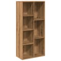 Miniatyrbilde 3 av 11: vidaXL Bokhylle artisan eik 50x25x104 cm