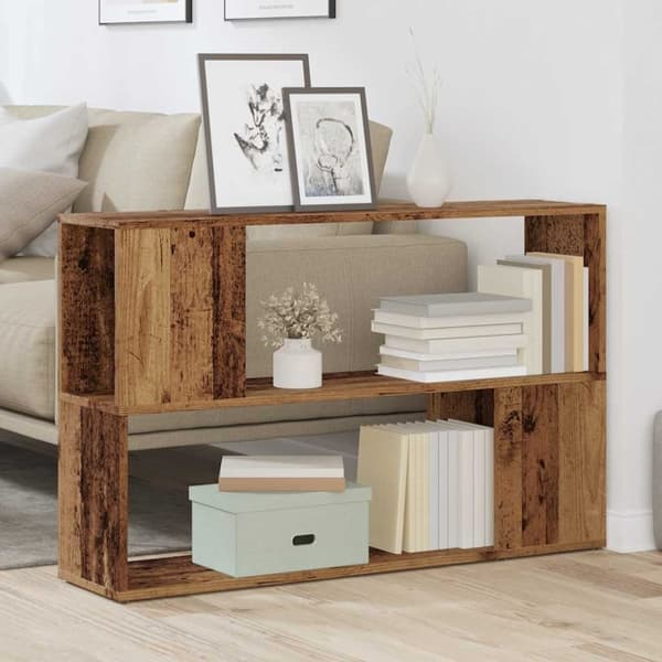 vidaXL Bokhylle gammelt tre 100x24x63 cm konstruert tre
