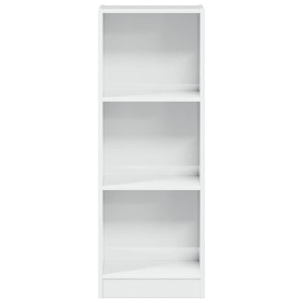 vidaXL skab 40x24x109 cm konstrueret træ hvid højglans