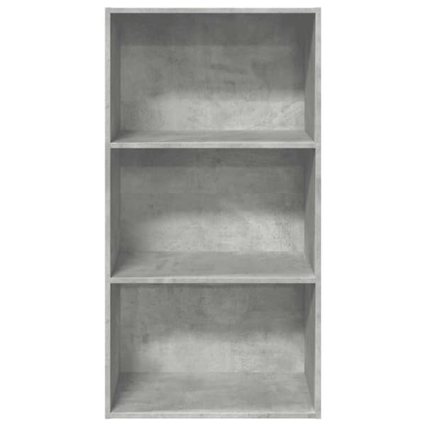 vidaXL Bokhylle betonggrå 60x30x114 cm konstruert tre