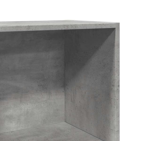 vidaXL Bokhylle betonggrå 60x30x114 cm konstruert tre