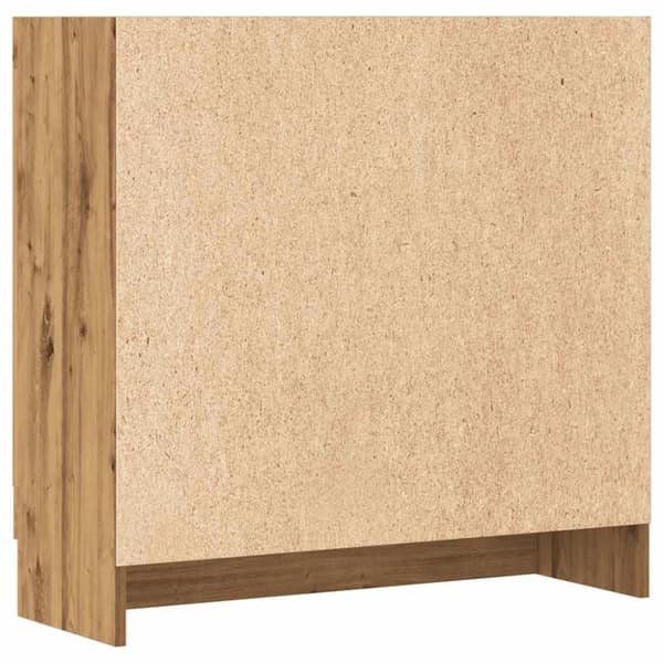 vidaXL Bokhylle artisan eik 82,5x30,5x80 cm konstruert tre