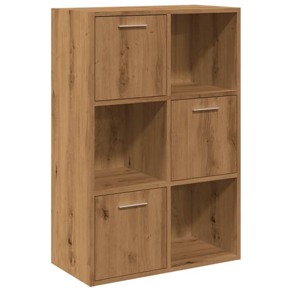 vidaXL bogreol 60,5x30x90 cm konstrueret træ kunsteg