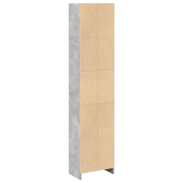 vidaXL Kirjahylly betoninharmaa 40x24x176 cm tekninen puu