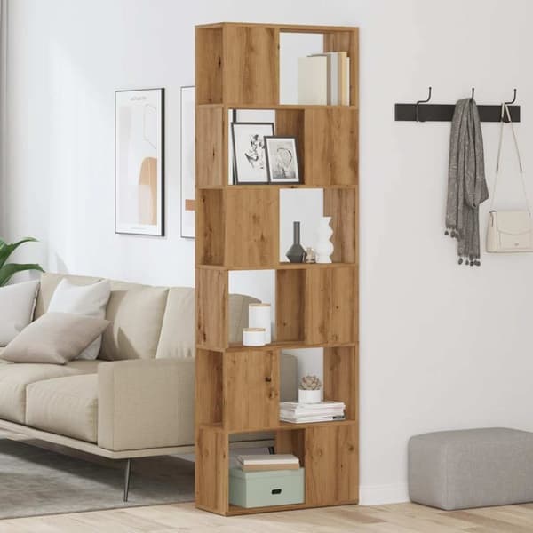 vidaXL bogreol/rumdeler 60x24x186 cm kunsteg