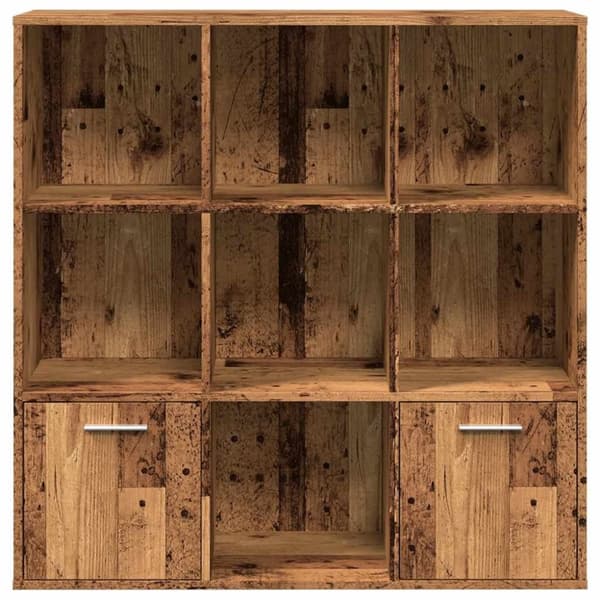 vidaXL Bokhylle gammelt tre 98x29x97,5 cm konstruert tre