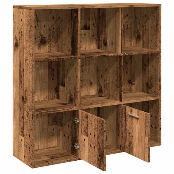 vidaXL Bokhylle gammelt tre 98x29x97,5 cm konstruert tre