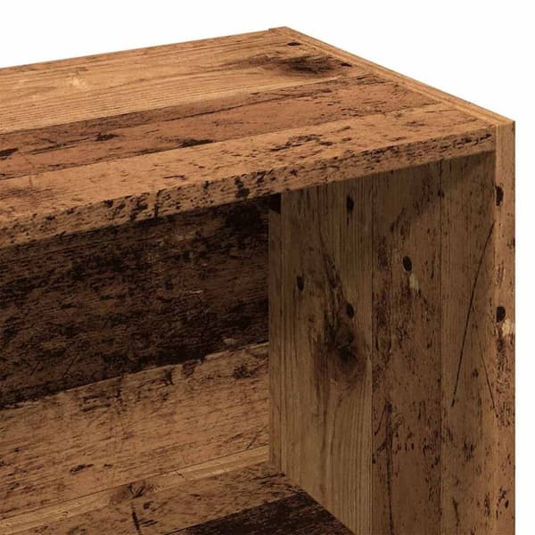 vidaXL Bokhylle gammelt tre 98x29x97,5 cm konstruert tre