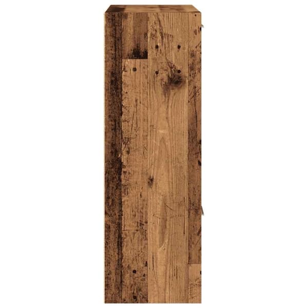 vidaXL Bokhylle gammelt tre 60,5x30x90 cm konstruert tre