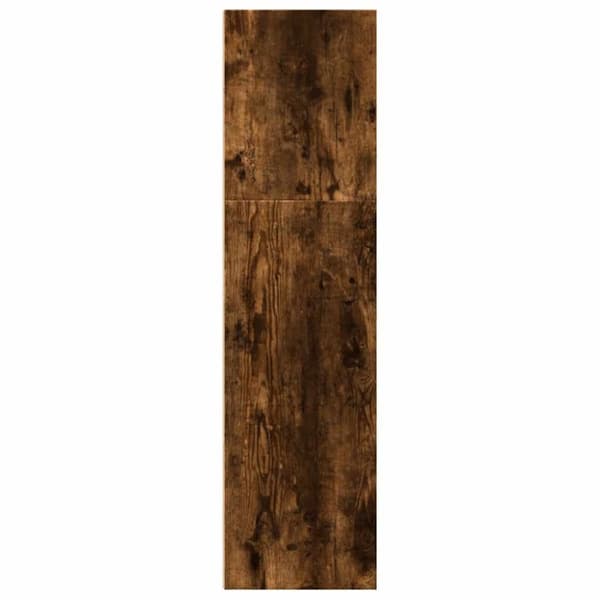 vidaXL bogreol 60x30x114 cm konstrueret træ røget egetræsfarve