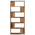 Miniatyrbilde 5 av 11: vidaXL Bokhylle/romdeler gammelt tre 80x24x186 cm