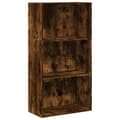 Miniatyrbilde 3 av 11: vidaXL Bokhylle røkt eik 60x30x114 cm konstruert tre