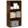 Miniatyrbilde 2 av 11: vidaXL Bokhylle røkt eik 60x30x114 cm konstruert tre