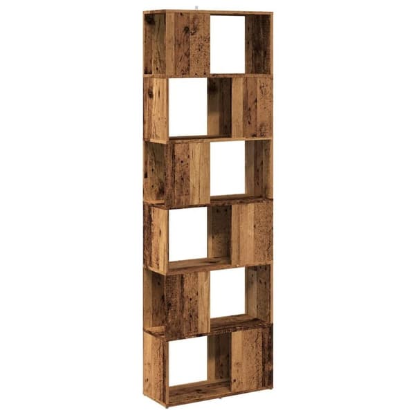 vidaXL bogreol/rumdeler 60x24x186 cm antikt træ