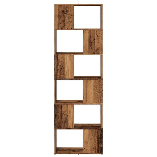 vidaXL bogreol/rumdeler 60x24x186 cm antikt træ