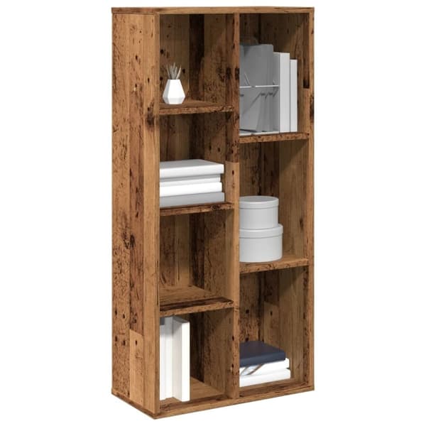 vidaXL bogskab 50x25x104 cm antikt trælook