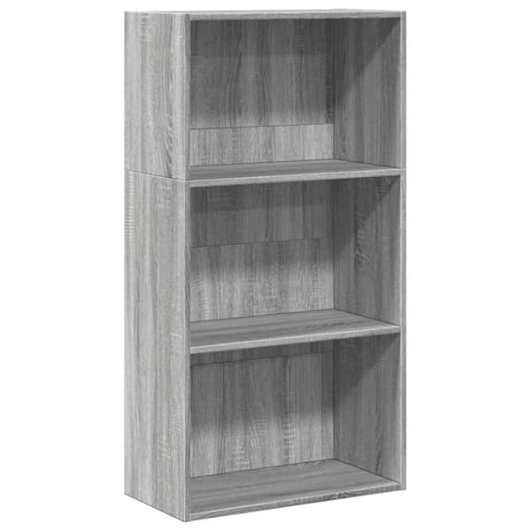 vidaXL bogreol 60x30x114 cm konstrueret træ grå sonoma-eg