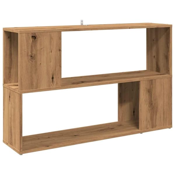 vidaXL Bokhylla artisan ek 100x24x63 cm konstruerat trä