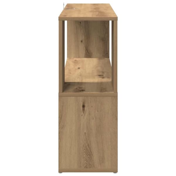 vidaXL Bokhylla artisan ek 100x24x63 cm konstruerat trä