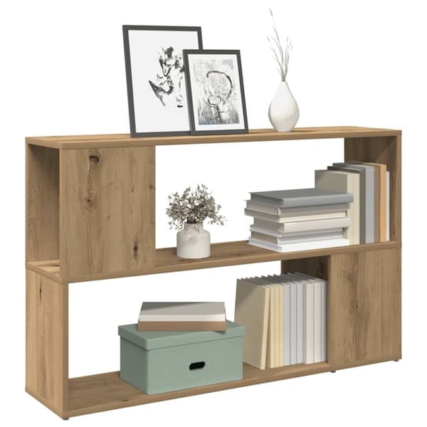 vidaXL Bokhylla artisan ek 100x24x63 cm konstruerat trä