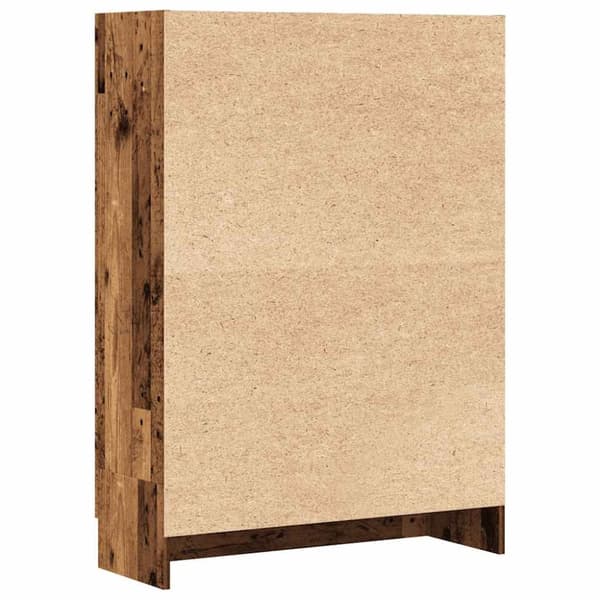 vidaXL Bokskåp åldrat trä 82,5x30,5x115 cm konstruerat trä