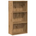 Pikkukuva 3 / 11: vidaXL Kirjahylly artesaani tammi 60x30x114 cm tekninen puu