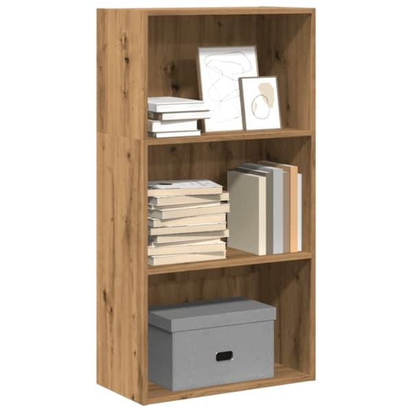 vidaXL Kirjahylly artesaani tammi 60x30x114 cm tekninen puu