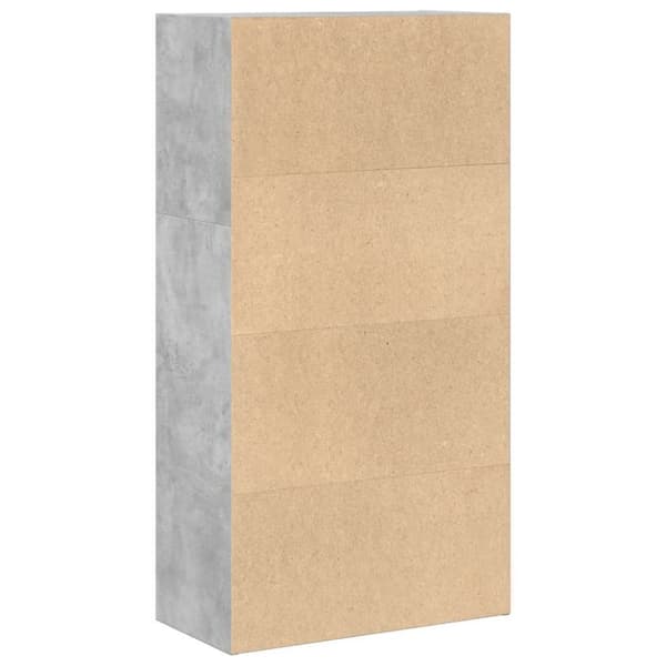 vidaXL bogreol 60x30x114 cm konstrueret træ betongrå