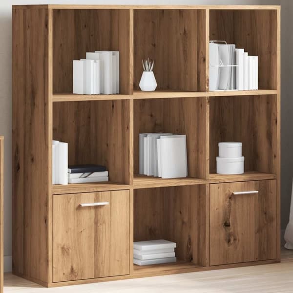vidaXL Bokhylle artisan eik 98x29x97,5 cm konstruert tre
