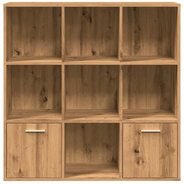 vidaXL Bokhylle artisan eik 98x29x97,5 cm konstruert tre
