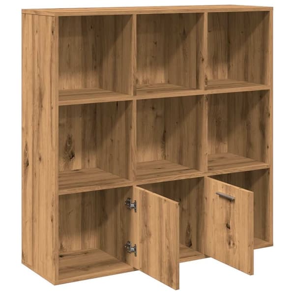 vidaXL Bokhylle artisan eik 98x29x97,5 cm konstruert tre