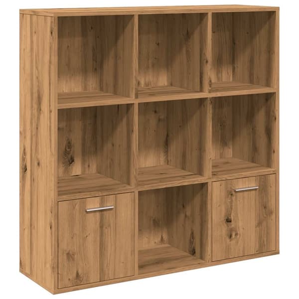 vidaXL Bokhylle artisan eik 98x29x97,5 cm konstruert tre
