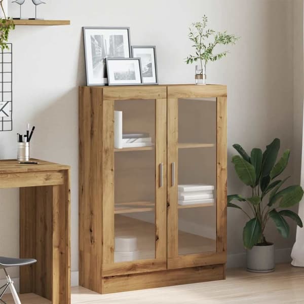 vidaXL Bokhylle artisan eik 82,5x30,5x115 cm konstruert tre