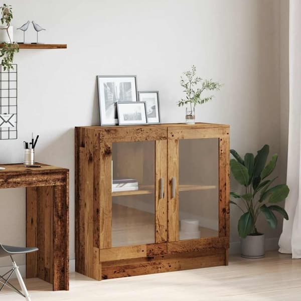 vidaXL bogskab 82,5x30,5x80 cm konstrueret træ antikt træ