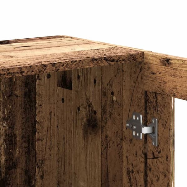 vidaXL bogskab 82,5x30,5x80 cm konstrueret træ antikt træ