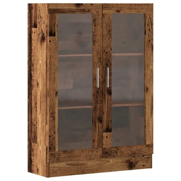 vidaXL bogskab 82,5x30,5x115 cm konstrueret træ antikt træ