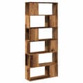 Miniatyrbillede 3 af 11: vidaXL bogreol/rumdeler 80x24x186 cm antikt træ