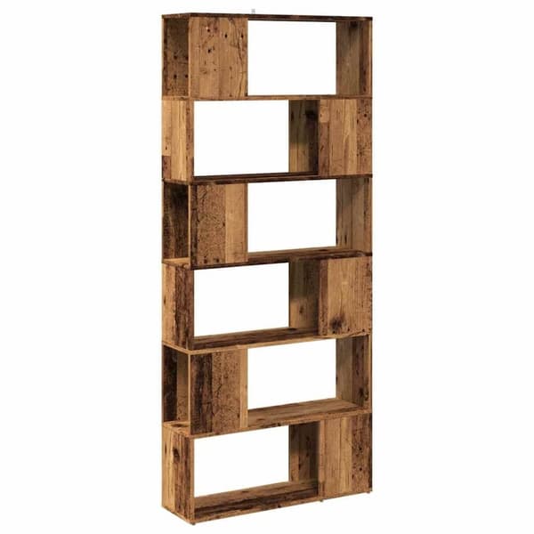 vidaXL bogreol/rumdeler 80x24x186 cm antikt træ