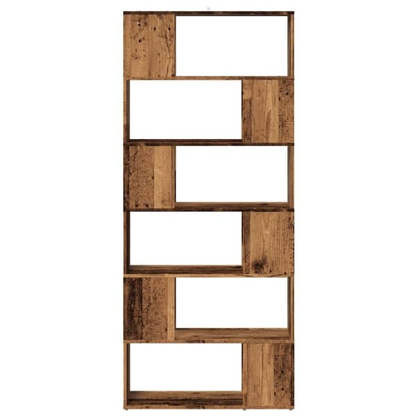 vidaXL bogreol/rumdeler 80x24x186 cm antikt træ