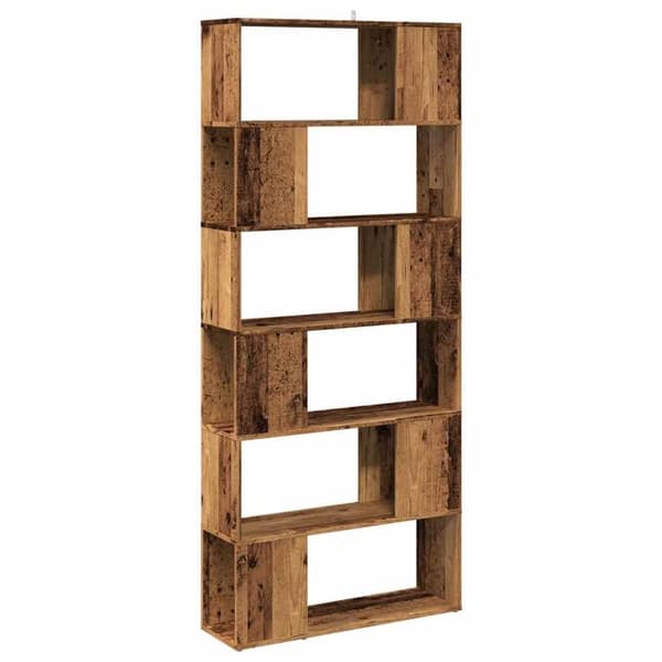 vidaXL bogreol/rumdeler 80x24x186 cm antikt træ