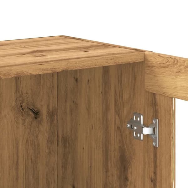 vidaXL Kirjahylly artesaani tammi 82,5x30,5x80 cm tekninen puu