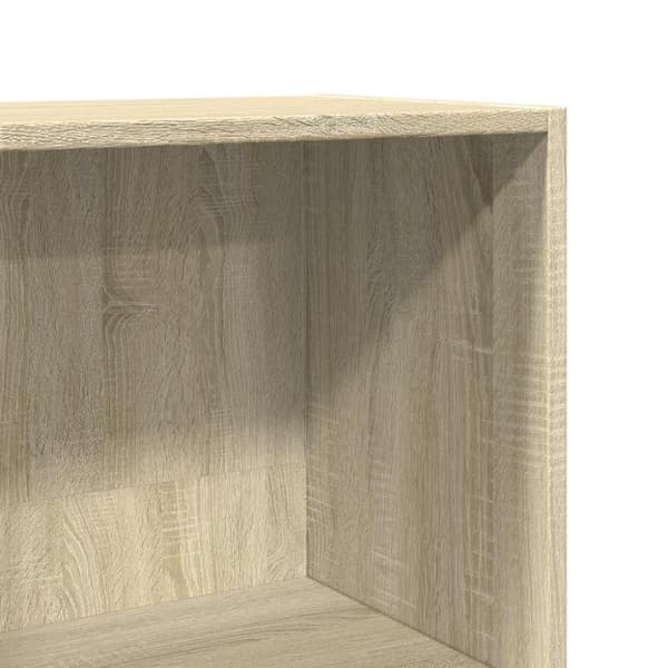 vidaXL Kirjahylly Sonoma-tammi 60x30x114 cm tekninen puu