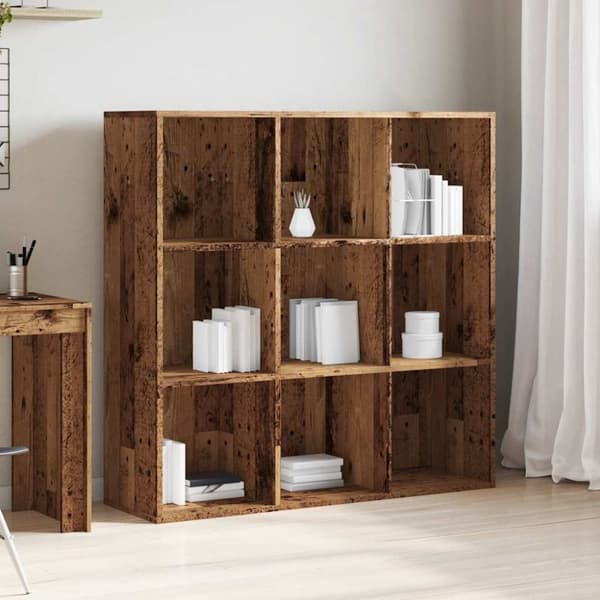 vidaXL bogreol 98x29x97,5 cm antikt træ