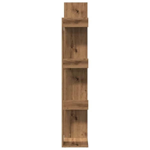 vidaXL bogskab 48x25,5x140 cm spånplade artisan eg