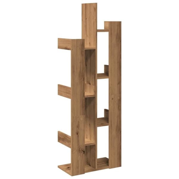 vidaXL bogskab 48x25,5x140 cm spånplade artisan eg