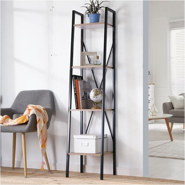 Kolonnhylla 4 nivåer H148 cm - LEXIE
